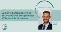 Webinaire : « La contribution des villes et des régions européennes à l’économie circulaire »