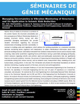 Conférence : gestion des incertitudes dans la surveillance vibratoire des structures et son application à la réduction des risques sismiques