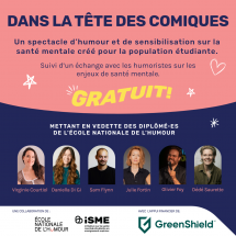 Spectacle d’humour sur la santé mentale : « Dans la tête des comiques! »