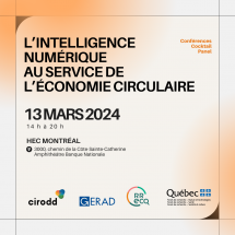 Symposium sur l’intelligence numérique au service de l’économie circulaire
