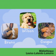 Zoothérapie à la bibliothèque Louise-Lalonde-Lamarre