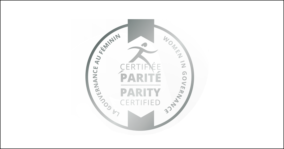 Logo Certification Parité niveau argent. Logo Certification Parité niveau argent.