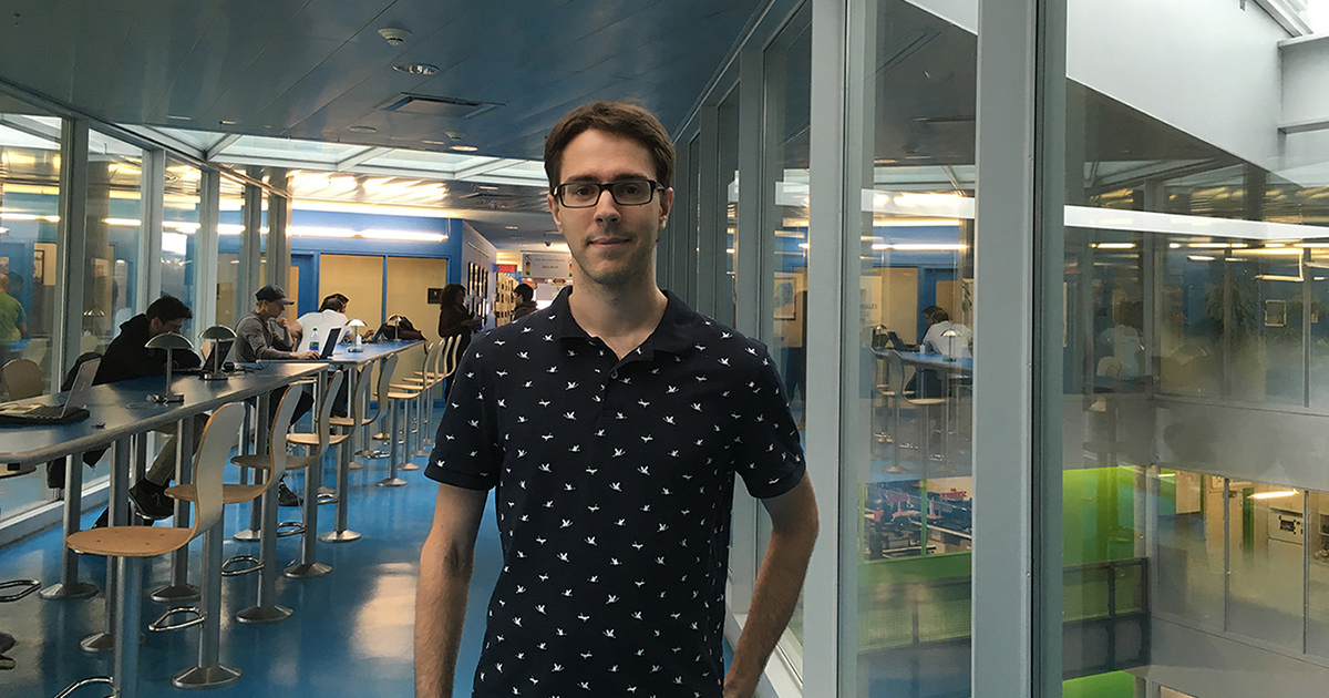 Charles Coulombe, étudiant au doctorat au Département de génie mécanique de Polytechnique Montréal. Charles Coulombe, étudiant au doctorat au Département de génie mécanique de Polytechnique Montréal.