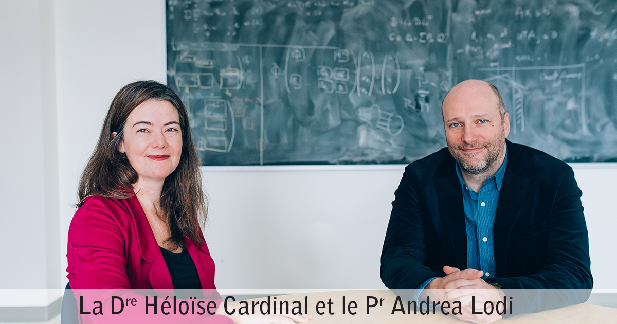 Docteure Héloïse Cardinale et professeur Andrea Lodi