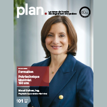 Édition de janvier-février 2023 du magazine «Plan» de l'Ordre des ingénieurs du Québec