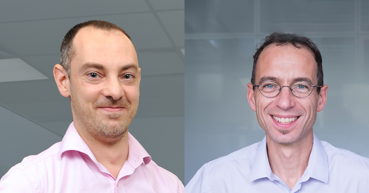 Maxime Raison, professeur titulaire au Département de génie mécanique, et Manuele Margni, professeur titulaire au Département de mathématiques et de génie industriel. Maxime Raison, professeur titulaire au Département de génie mécanique, et Manuele Margni, professeur titulaire au Département de mathématiques et de génie industriel.