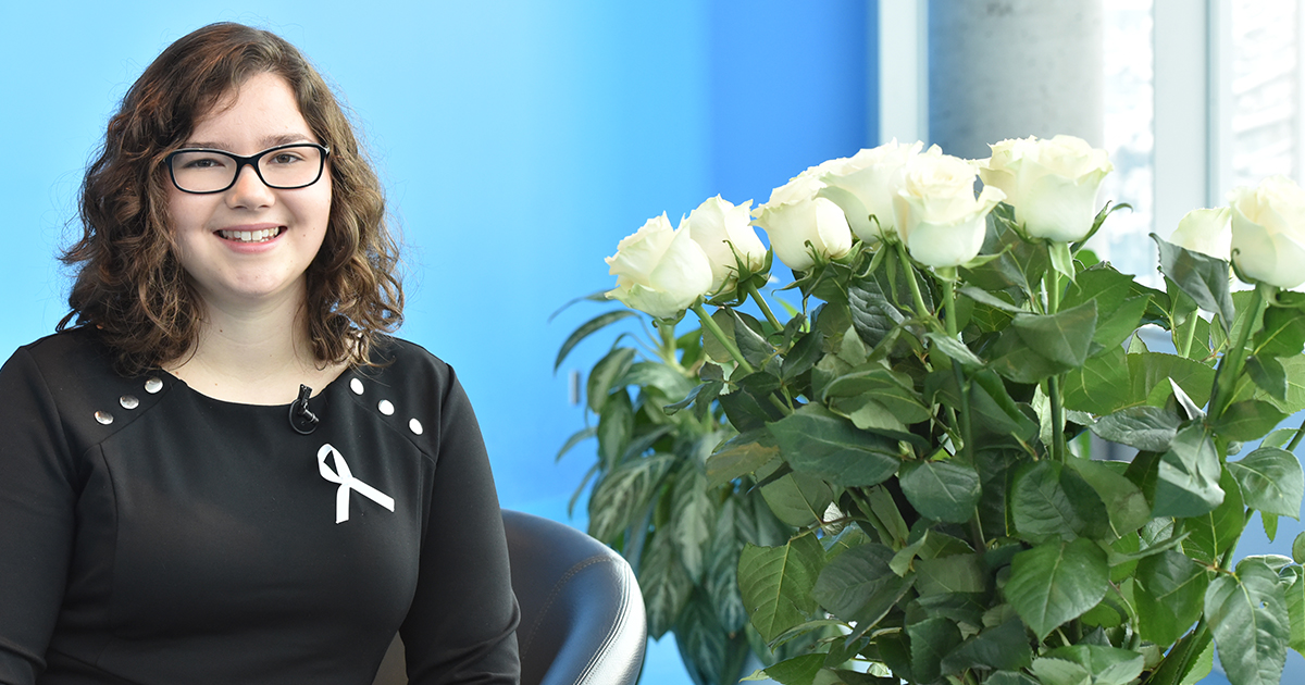Édith Ducharme, fifth recipient of the Order of the White Rose. (Photo: Denis Bernier) Édith Ducharme, fifth recipient of the Order of the White Rose. (Photo: Denis Bernier)