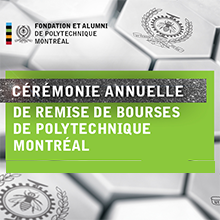 Près de 290 bourses remises à des étudiantes et des étudiants par Polytechnique Montréal et sa fondation