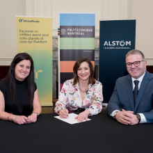 Polytechnique Montréal, Alstom and AtkinsRéalis enter into new partnership to develop Québec’s expertise in sustainable rail mobility