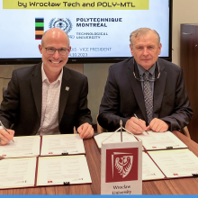 Polytechnique Montréal et l'École polytechnique de Wrocław en Pologne signent une entente de collaboration
