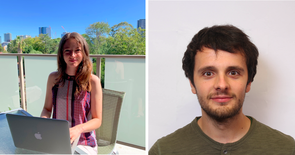 Lila Stahl, finissante au baccalauréat en génie biomédical, et Charley Gros, doctorant en génie biomédical à Polytechnique. Lila Stahl, finissante au baccalauréat en génie biomédical, et Charley Gros, doctorant en génie biomédical à Polytechnique.