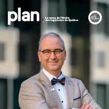Édition de septembre-octobre 2023 de la revue «Plan» de l'Ordre des ingénieurs du Québec.