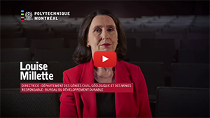 Louise Millette, professeure agrégée au Département des génies civil, géologique et des mines.