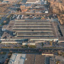 Vue aérienne du Complexe Le 5600 à Montréal. (Photo : Jacques Dupras)