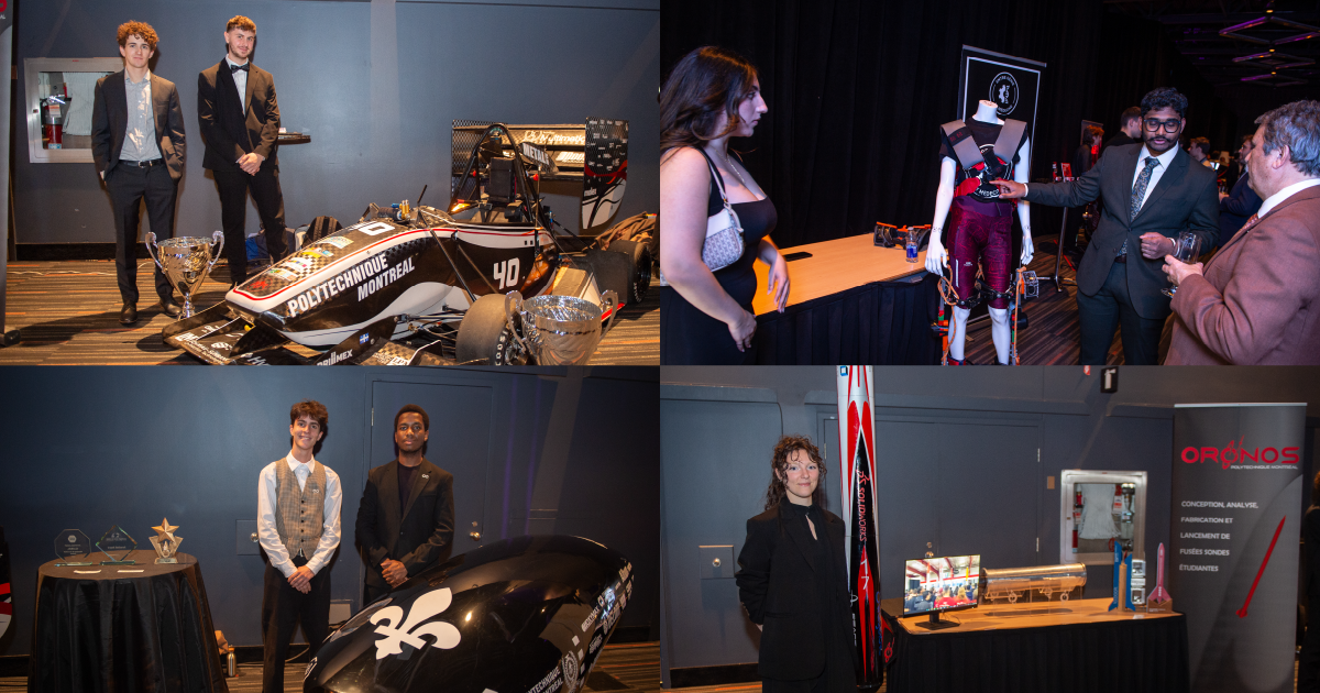 Quatre des sociétés techniques présentes au Gala des Prix Innovation de l'ADRIQ. (Photos : ADRIQ). Quatre des sociétés techniques présentes au Gala des Prix Innovation de l'ADRIQ. (Photos : ADRIQ).