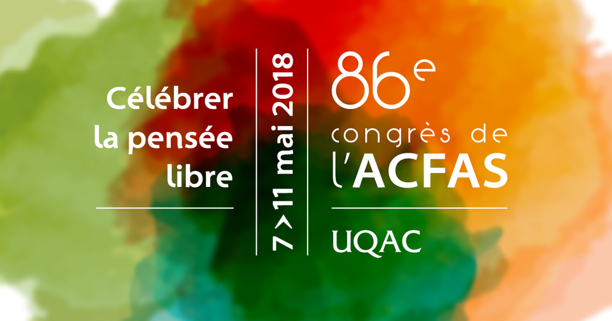 Logo du 86e Congrès de l'Acfas Logo du 86e Congrès de l'Acfas