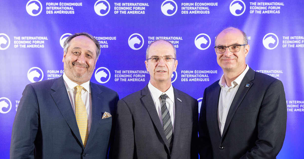 From left to right: Michel Patry, former director of HEC Montréal; Philippe A. Tanguy, President of Polytechnique Montréal; Federico Pasin, Director of HEC Montréal. From left to right: Michel Patry, former director of HEC Montréal; Philippe A. Tanguy, President of Polytechnique Montréal; Federico Pasin, Director of HEC Montréal.