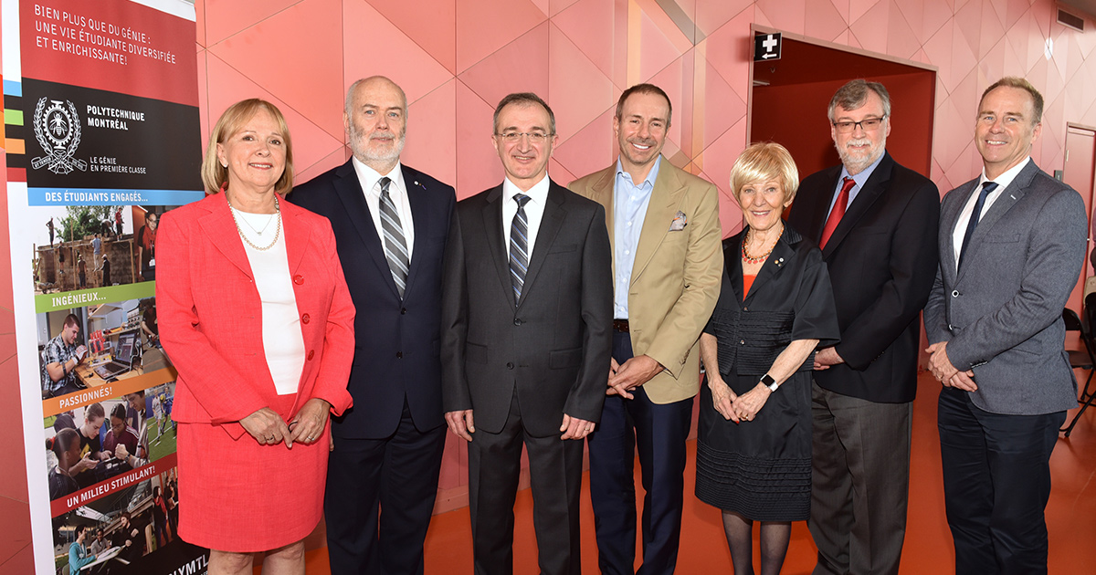 Dignitaries present at the inauguration of the Pomerleau Industrial Research Chair in Innovation and Construction Project Governance at Polytechnique Montréal Dignitaries present at the inauguration of the Pomerleau Industrial Research Chair in Innovation and Construction Project Governance at Polytechnique Montréal