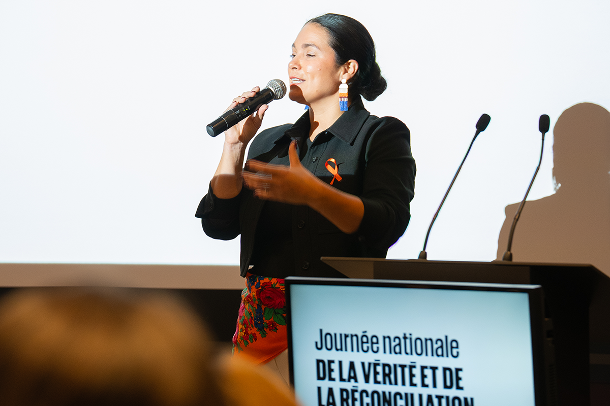 Marie St-Gelais, ingénieure innue et cofondatrice de la firme Ashini Consultants. Marie St-Gelais, ingénieure innue et cofondatrice de la firme Ashini Consultants.