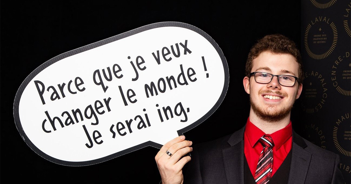 Danick Lamoureux, septième boursier Schulich Leader à Polytechnique Montréal. Danick Lamoureux, septième boursier Schulich Leader à Polytechnique Montréal.