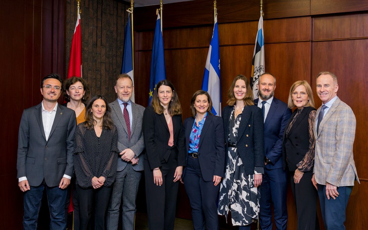 Visite de délégations de l'École polytechnique (l'X) et du Consul général de France à Québec à Polytechnique Montréal. (Photo : Thierry du Bois) Visite de délégations de l'École polytechnique (l'X) et du Consul général de France à Québec à Polytechnique Montréal. (Photo : Thierry du Bois)