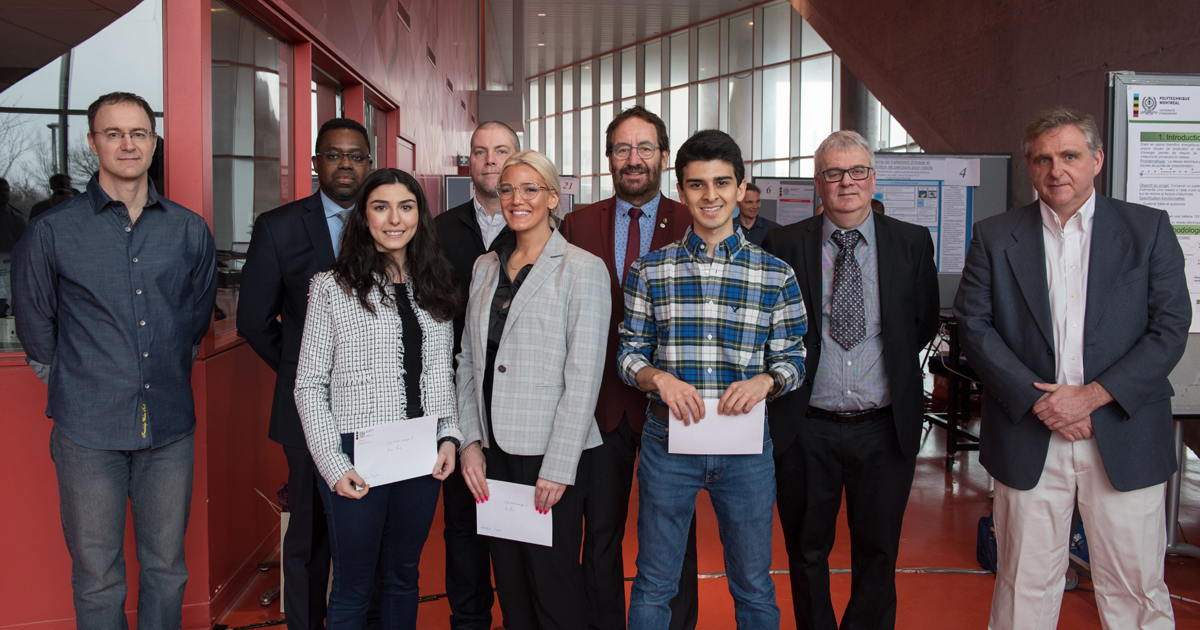 Les lauréats du groupe 1 du cours ELE3000 à la session de l'hiver 2019 à Polytechnique Montréal Les lauréats du groupe 1 du cours ELE3000 à la session de l'hiver 2019 à Polytechnique Montréal