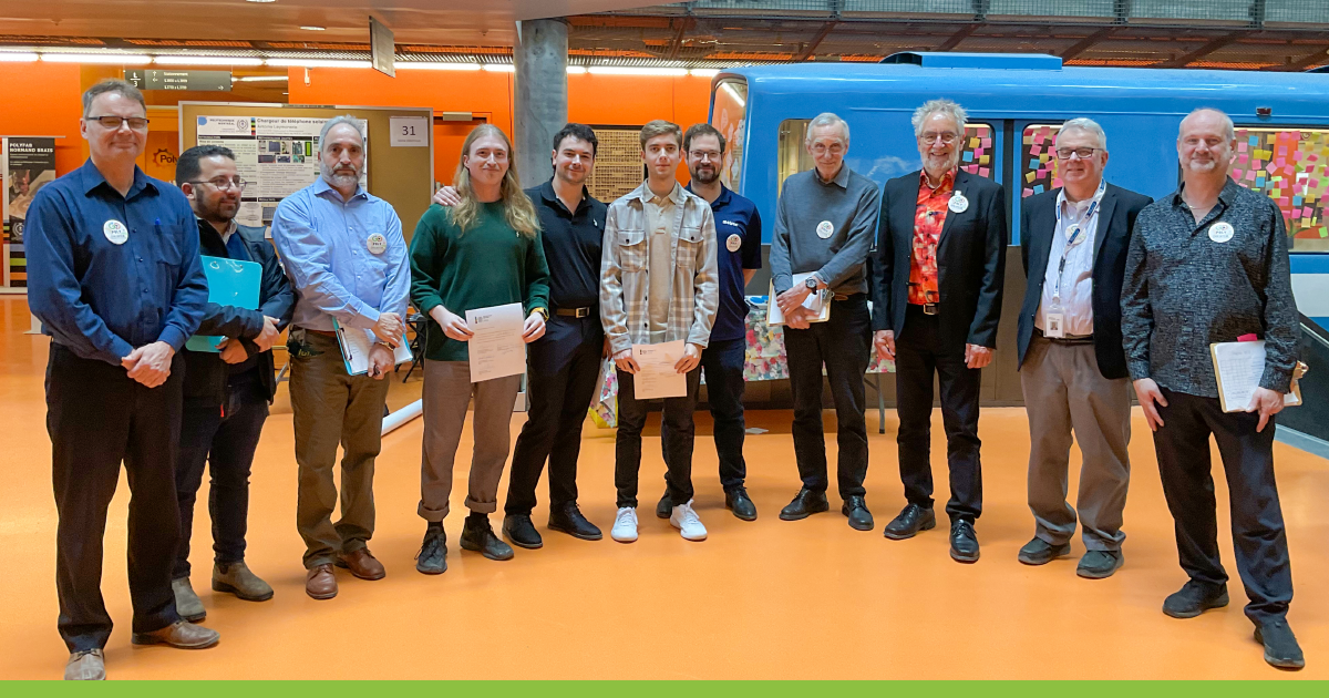 Le personnes lauréates du cours ELE3000 à la session d'hiver 2023. Le personnes lauréates du cours ELE3000 à la session d'hiver 2023.