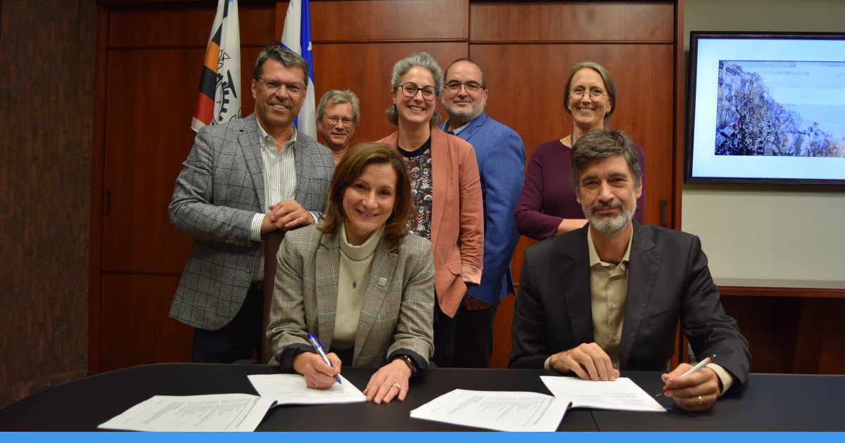 Signature du protocole entre Polytechnique Montréal et l'ACPEP en 2023. Signature du protocole entre Polytechnique Montréal et l'ACPEP en 2023.