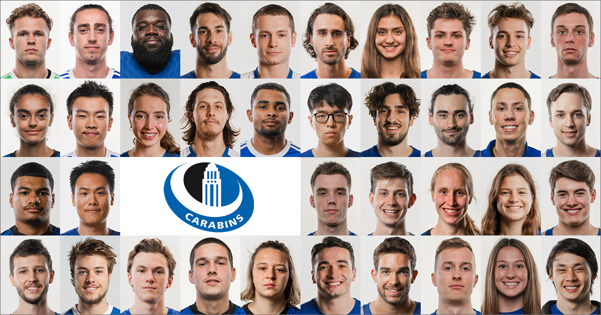 Les étudiantes-athlètes et les étudiants-athlètes de Polytechnique faisant partie des étoiles académiques des Carabins pour l'année 2020-2021. Les étudiantes-athlètes et les étudiants-athlètes de Polytechnique faisant partie des étoiles académiques des Carabins pour l'année 2020-2021.