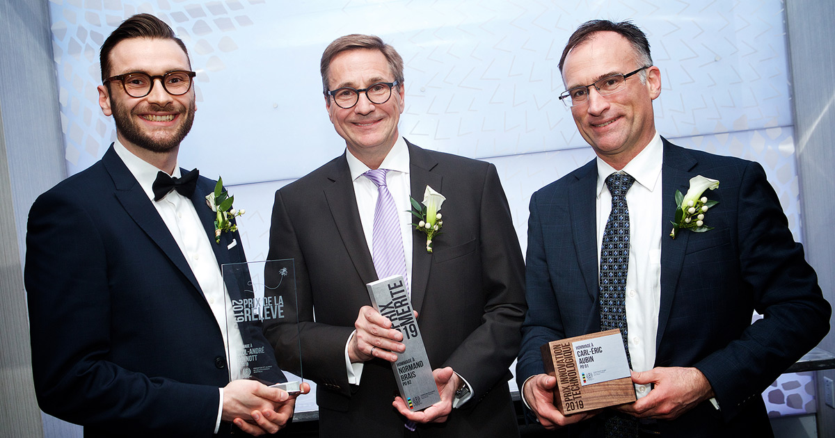 Les lauréats du 40e Gala Prix Mérite 2019 de la Fondation et Alumni de Polytechnique Montréal. Les lauréats du 40e Gala Prix Mérite 2019 de la Fondation et Alumni de Polytechnique Montréal.