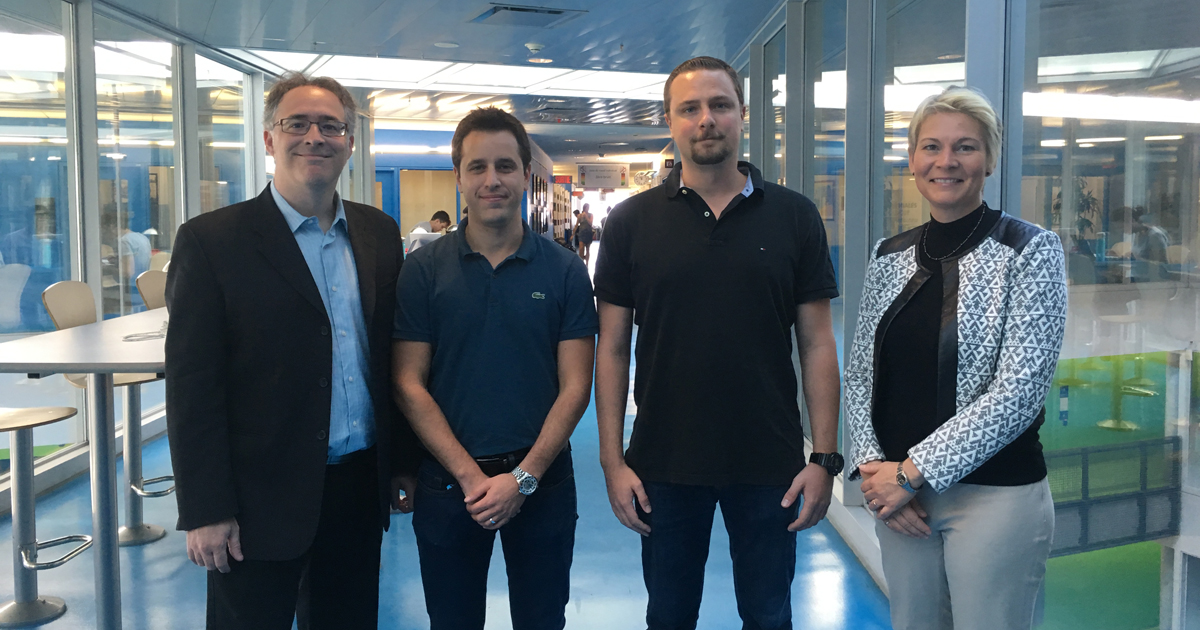 Martin Lévesque, Charles Bianchetti, Thierry Klotz et Myriam Brochu de Polytechnique Montréal. Martin Lévesque, Charles Bianchetti, Thierry Klotz et Myriam Brochu de Polytechnique Montréal.