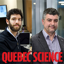 Julien Cohen-Adad, professeur agrégé au Département de génie électrique, et Thomas Gervais, professeur titulaire au Département de génie physique