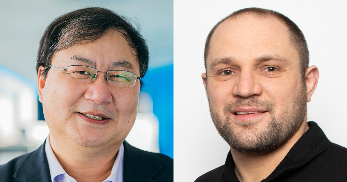 Le professeur Ke Wu et Anthony Ghiotto. Le professeur Ke Wu et Anthony Ghiotto.