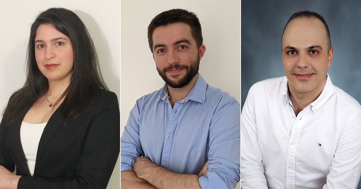 La doctorante Liset Vázquez Romaguera et les diplômés au doctorat Charles Bruel et Sepehr Keyphaie. La doctorante Liset Vázquez Romaguera et les diplômés au doctorat Charles Bruel et Sepehr Keyphaie.