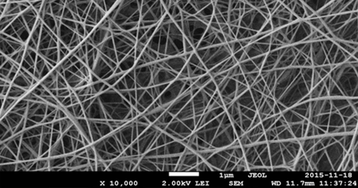 Fibres de chitosane électrofilé
