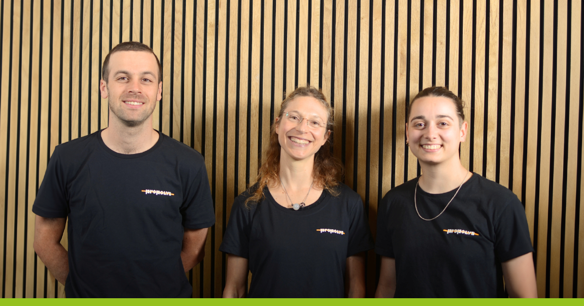 hibault Bloyet, conseiller aux entrepreneurs, Cléo Ascher, directrice, et Camille Bannay, conseillère aux parcours entrepreneuriaux étudiants, Propolys Thibault Bloyet, conseiller aux entrepreneurs, Cléo Ascher, directrice, et Camille Bannay, conseillère aux parcours entrepreneuriaux étudiants, Propolys
