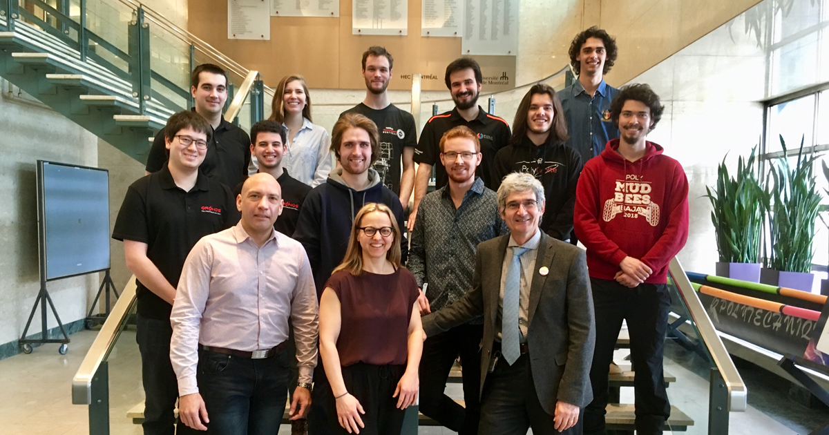 Les représentants des sociétés techniques qui ont participé aux Prix du clip SST 2019 à Polytechnique Montréal. Les représentants des sociétés techniques qui ont participé aux Prix du clip SST 2019 à Polytechnique Montréal.