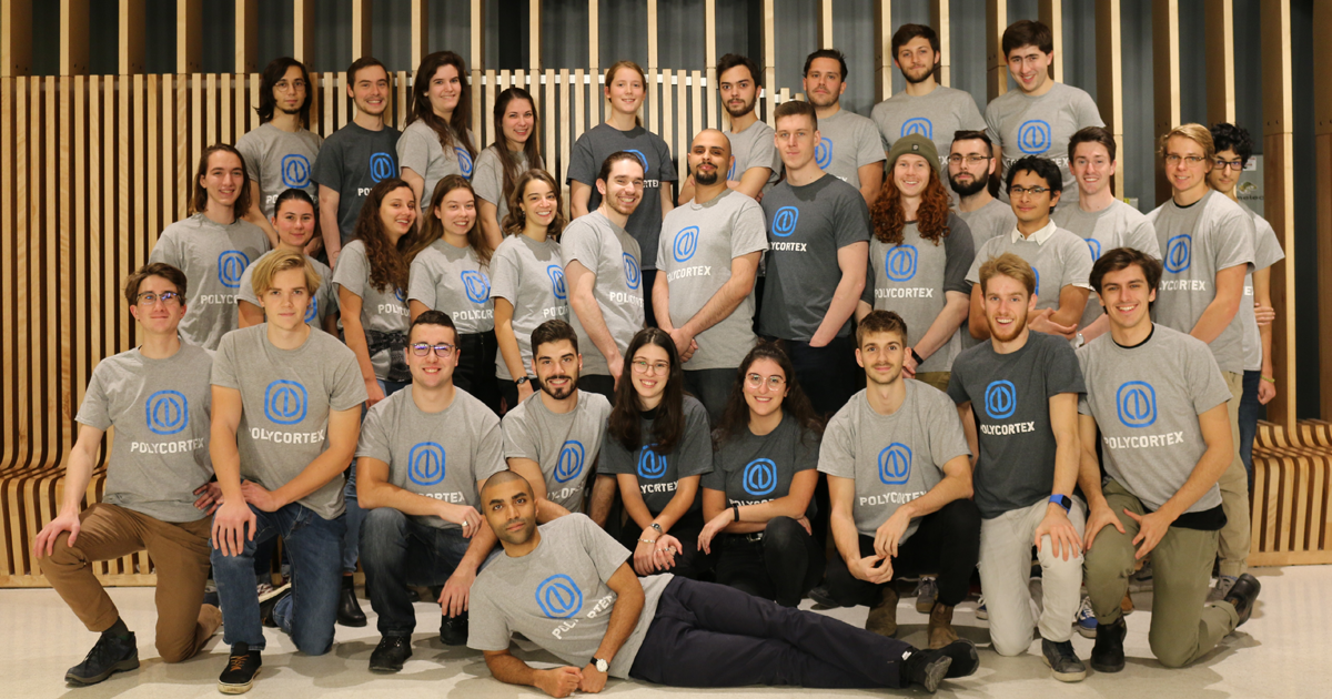 Les membres de la société technique PolyCortex durant l'année scolaire 2018-2019. (Photo : PolyCortex) Les membres de la société technique PolyCortex durant l'année scolaire 2018-2019. (Photo : PolyCortex)