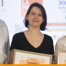 Chloé Bourquin, doctorante à Polytechnique Montréal, lauréate du premier prix de la bourse Fernand-Seguin 2023