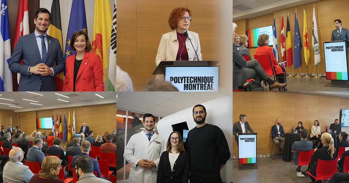 Visite d'une délégation de la Wallonie à Polytechnique Montréal.