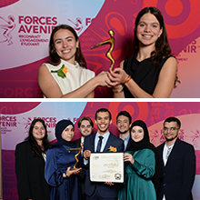 Deux équipes issues de la communauté étudiante de Polytechnique Montréal lauréates au concours universitaire Forces AVENIR 2025