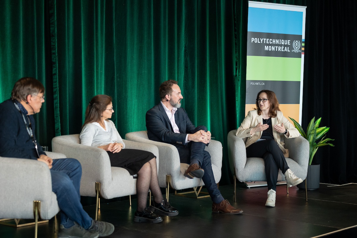 Frédéric Cuppens, Nora Boulahia Cuppens, Marc Gervais et Gabriela Nicolescu. (Photo : Thierry du Bois)