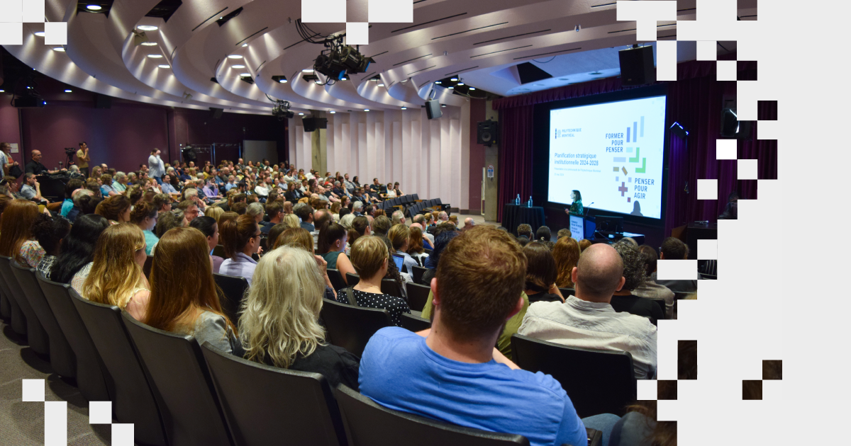 Présentation du plan stratégique 2024-2028 aux membres de la communauté de Polytechnique Montréal, le 23 mai 2024. Présentation du plan stratégique 2024-2028 aux membres de la communauté de Polytechnique Montréal, le 23 mai 2024.