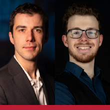 François Daoust et Danick Lamoureux, lauréats des prix de la meilleure thèse et du meilleur mémoire pour l'année 2024 à Polytechnique Montréal.