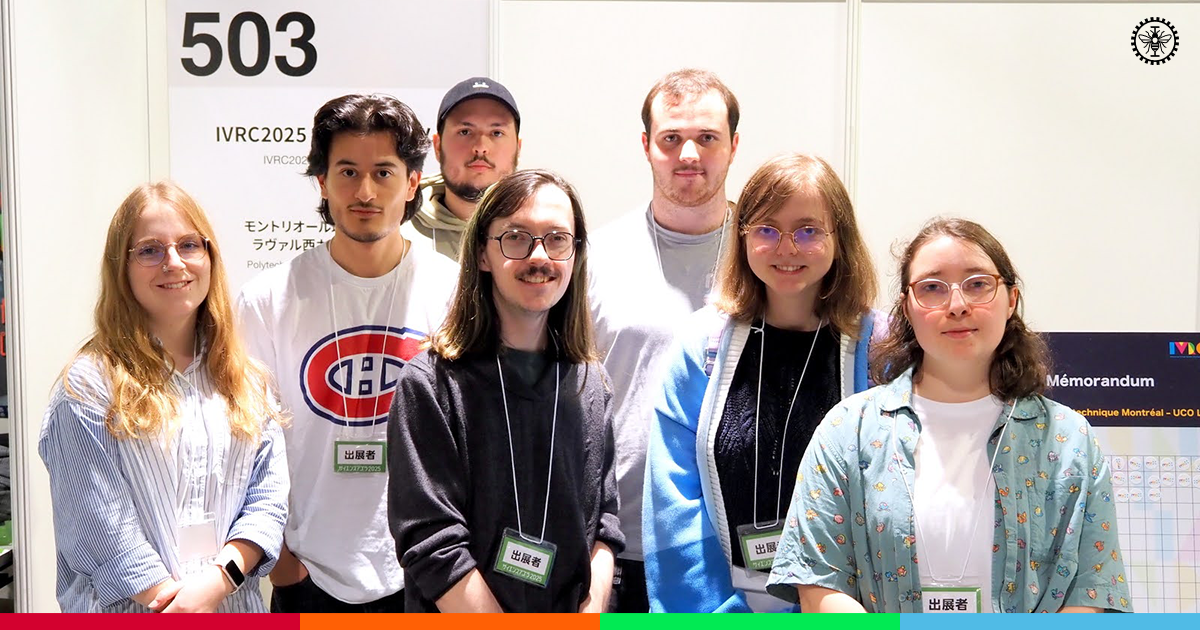 Réalité virtuelle : une délégation de Polytechnique Montréal et UCO Laval récompensée au prestigieux concours IVRC au Japon