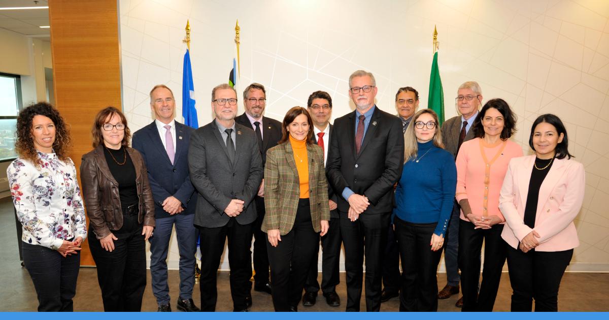 Visite de la délégation de l'université Unicamp à Polytechnique Montréal en octobre 2023. (Photo : Denis Bernier) Visite de la délégation de l'université Unicamp à Polytechnique Montréal en octobre 2023. (Photo : Denis Bernier)