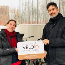 Shirley Fagnen et Patrick Cigana du Bureau du développement durable de Polytechnique Montréal