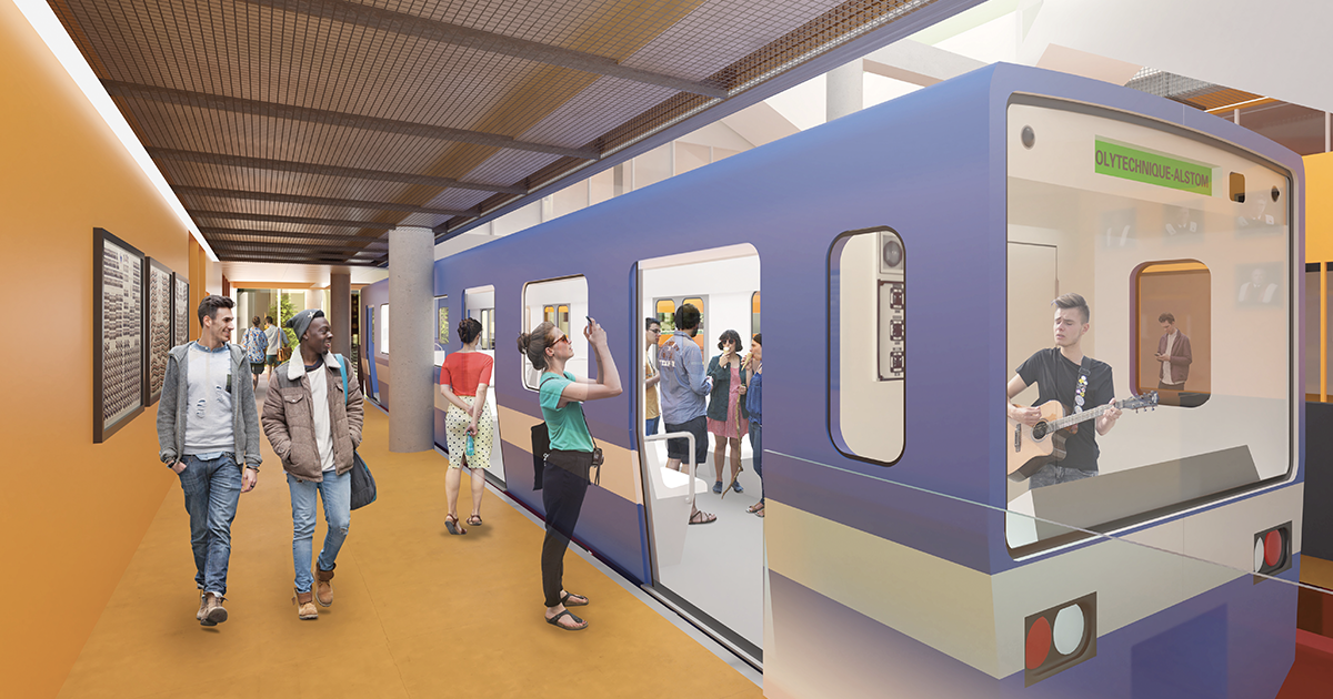 Rendu 3D de la Station Polytechnique-Alstom Rendu 3D de la Station Polytechnique-Alstom