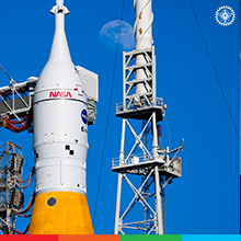 Le vaisseau spatial Artemis II.