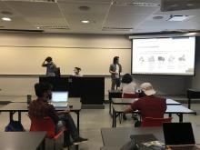 Govind Nanda, Kingsley Wong and Ruby Liu presenting the results of the analyzed case study Govind Nanda, Kingsley Wong and Ruby Liu presenting the results of the analyzed case study